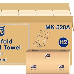 Multifold Hand Towel Natural H2, Universal, 100% Recycled Fibers, 16 x 250 Sheet